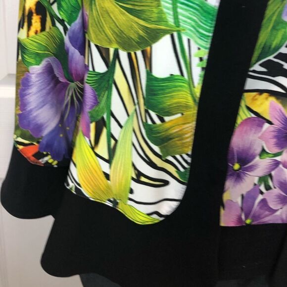 Joseph Ribkoff floral print jacket and shell tank top set, size 6 - Picture 8 of 16